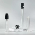 Pocket cosmetische mini -ronde plastic glazen parfumfles